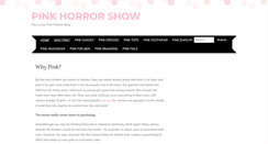 Desktop Screenshot of pinkhorrorshow.com